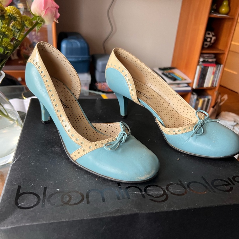 1950’s Vintage Style Turquoise Pumps Fornarina